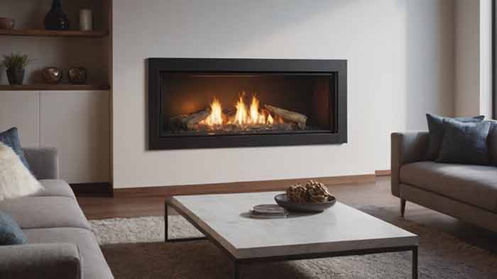 modern fireplace in boone co