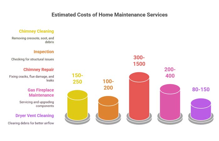 chimney cost in parker chart