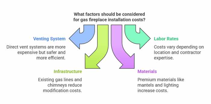 gas fireplace cost factors colorado