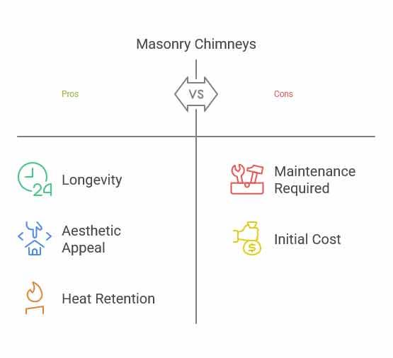 Masonry chimney diagram