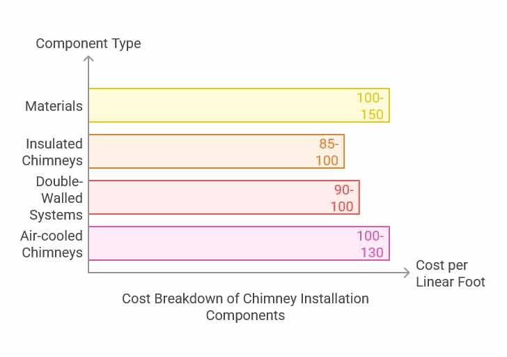 Chimney components cost breakdown in Colorado