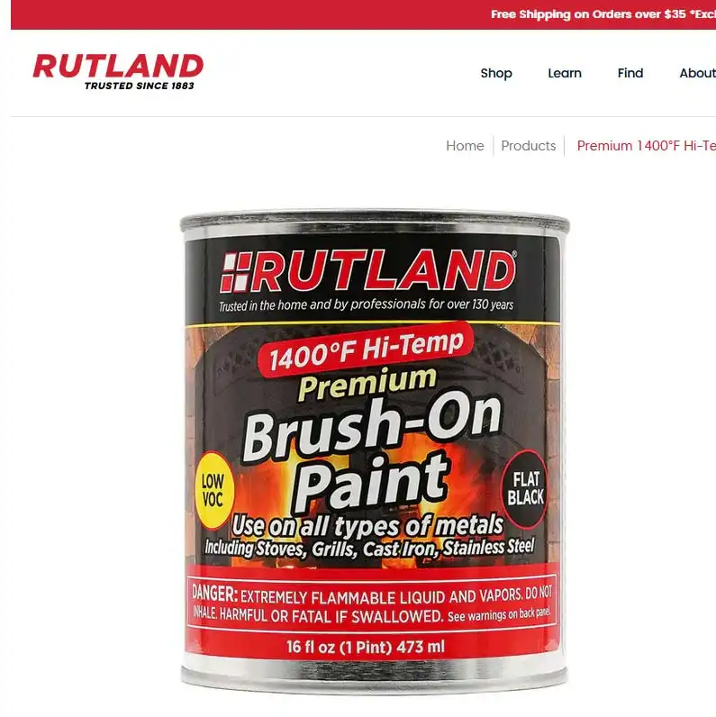 Premium 1400°F Hi-Temp Brush-On Paint