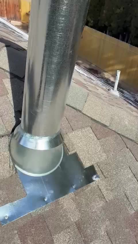 New Chimney Pipe, Flashing & Cap Through a Shingle Roof