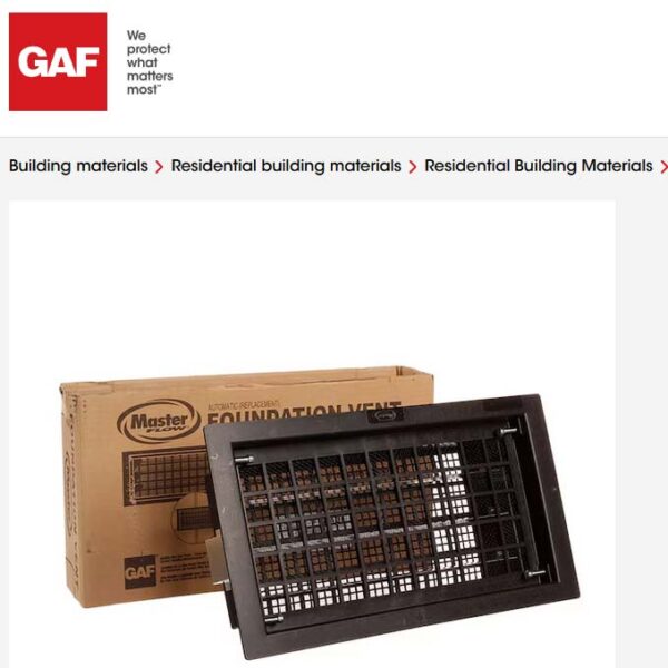 master flow® automatic style foundation vents in colorado