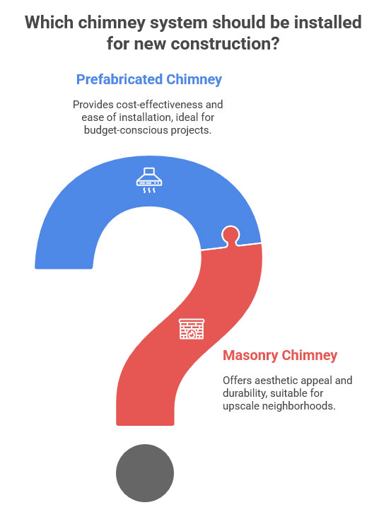 chimney system for new construction