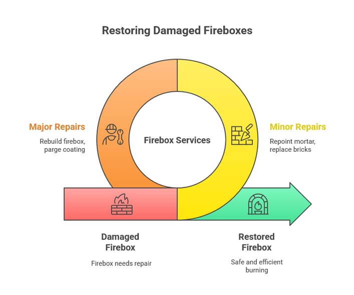 restoring damaged fireboxes